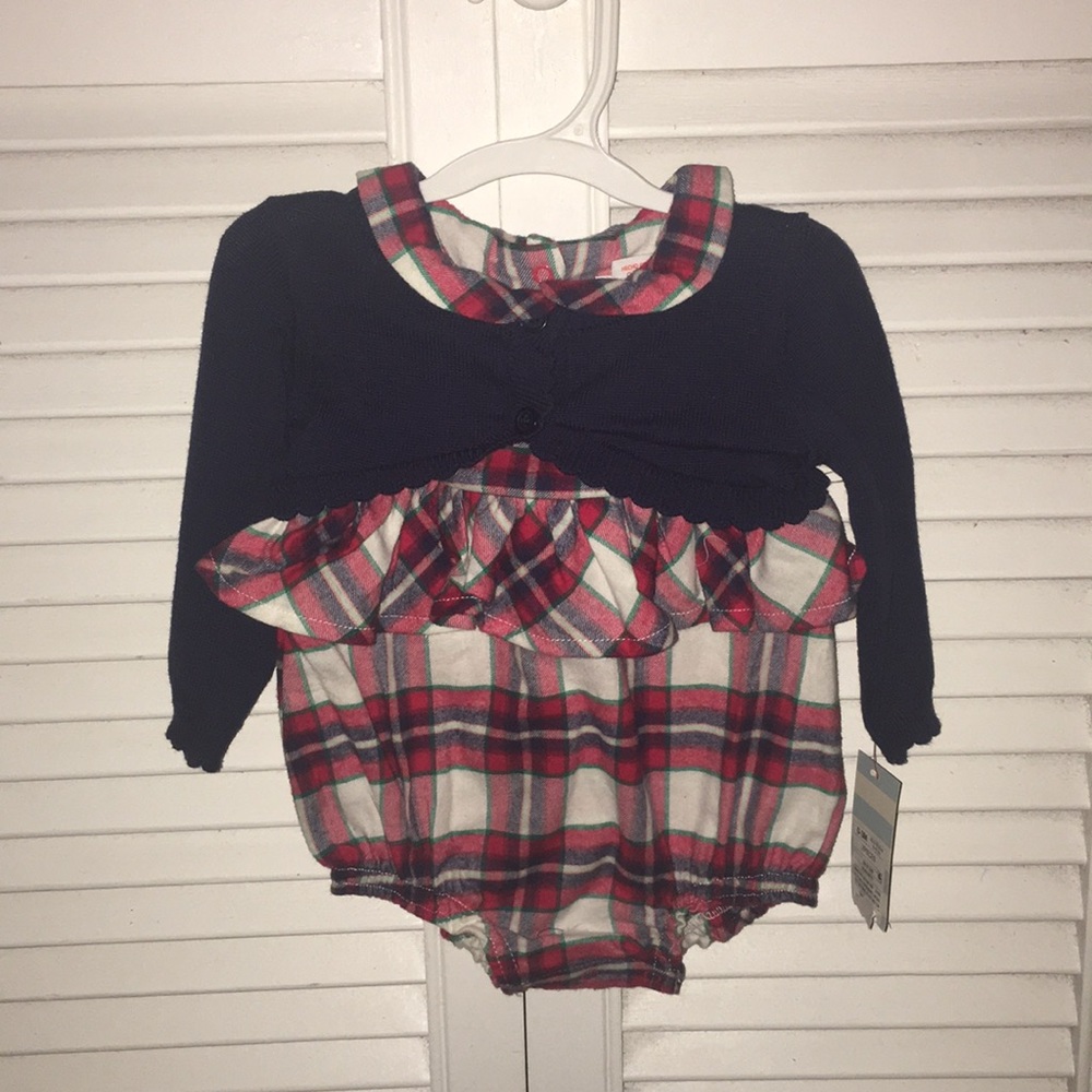 Cat & Jack Baby Flannel Plaid Jumper Sz. 0-3 M